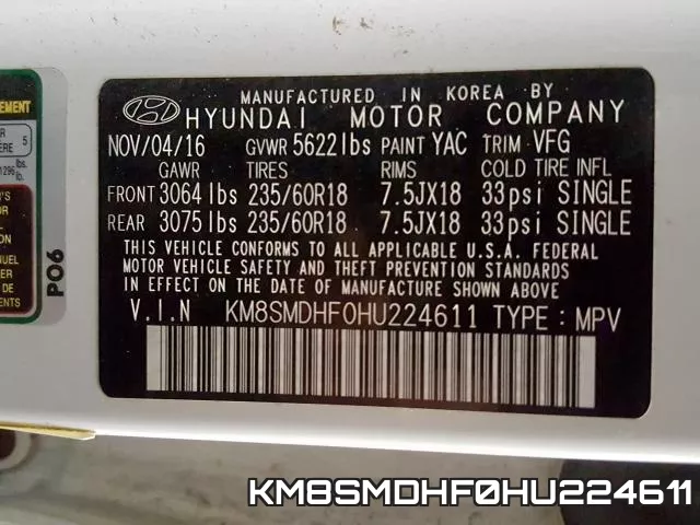 KM8SMDHF0HU224611 фото 2