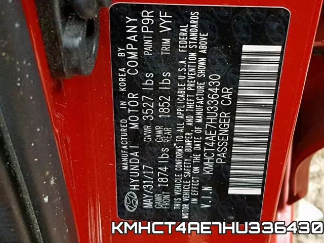 KMHCT4AE7HU336430 фото 2