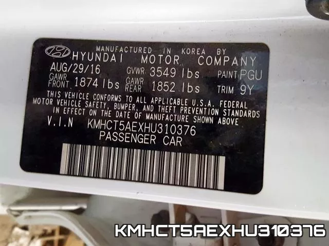 KMHCT5AEXHU310376 фото 2