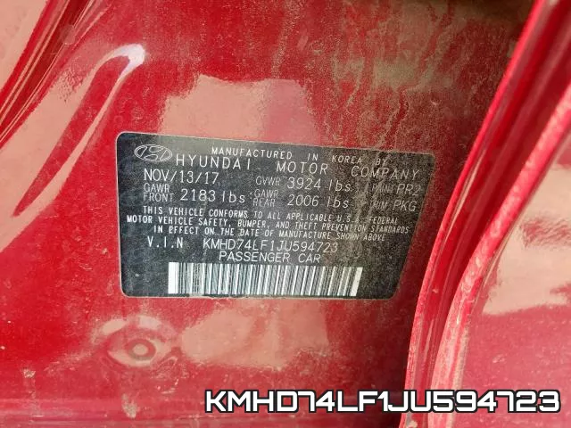 KMHD74LF1JU594723 фото 2
