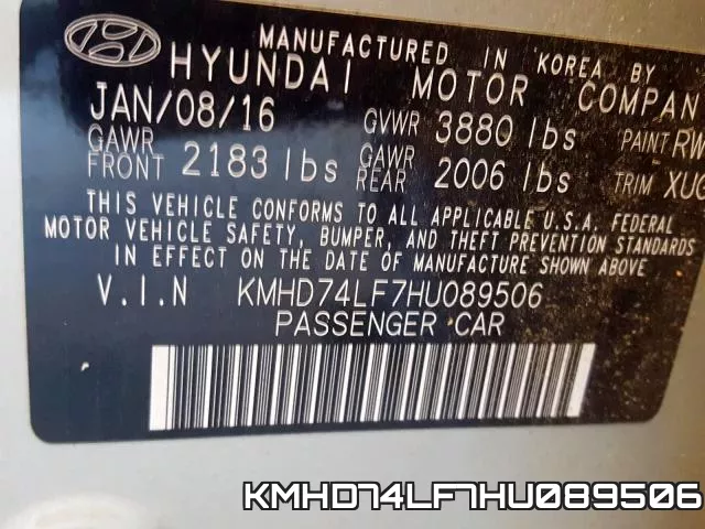 KMHD74LF7HU089506 фото 2