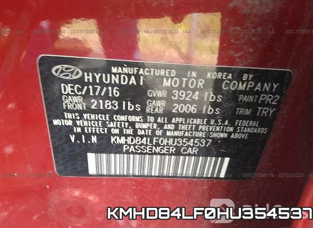 KMHD84LF0HU354537 фото 10