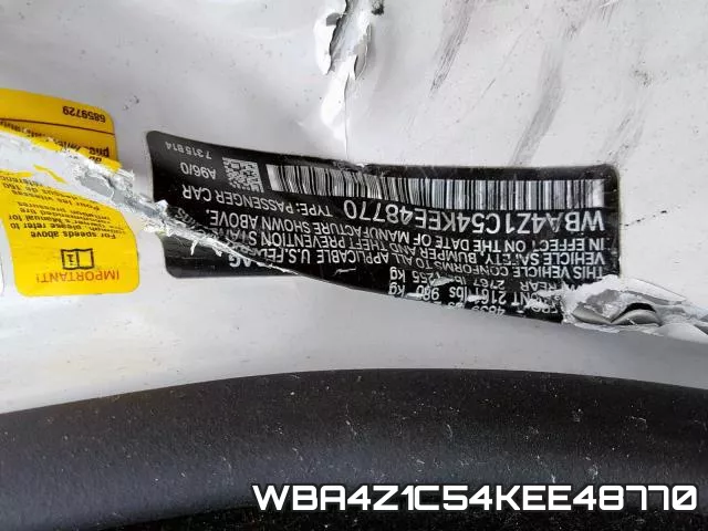 WBA4Z1C54KEE48770 фото 2