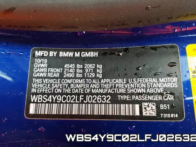WBS4Y9C02LFJ02632 фото 2