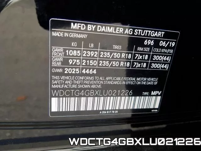 WDCTG4GBXLU021226 фото 2