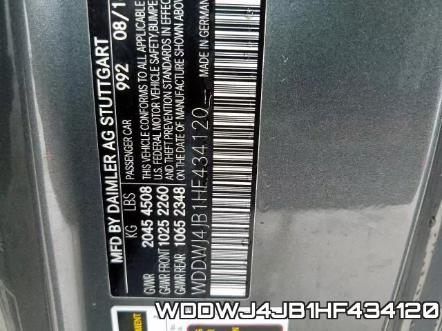 WDDWJ4JB1HF434120 фото 2