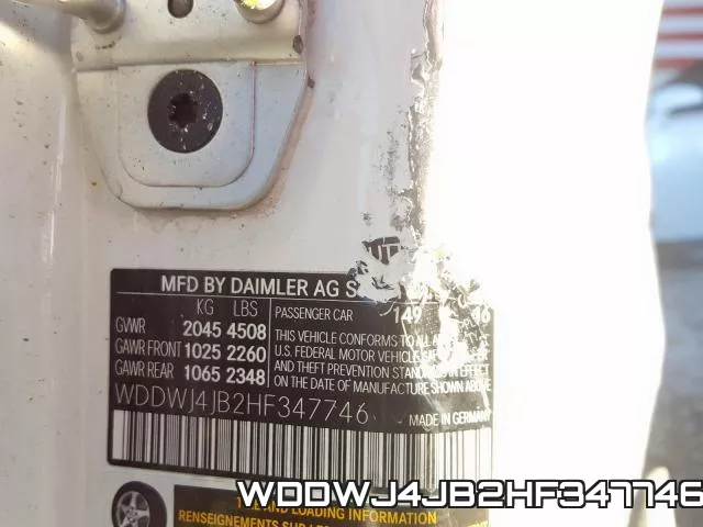 WDDWJ4JB2HF347746 фото 2