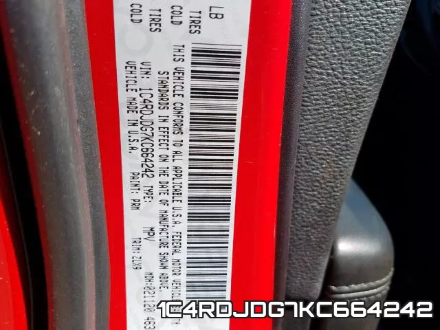 1C4RDJDG7KC664242 фото 2