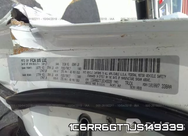 1C6RR6GT7JS149339 фото 10