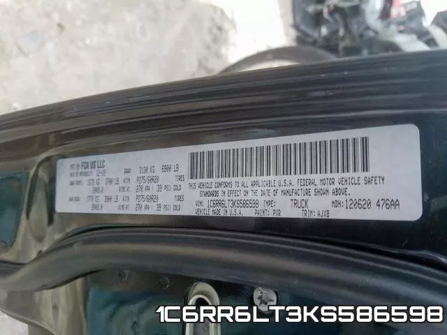 1C6RR6LT3KS586598 фото 2