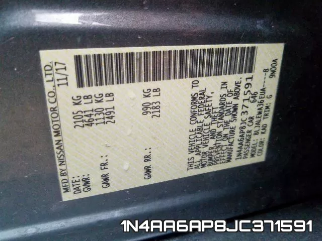 1N4AA6AP8JC371591 фото 2