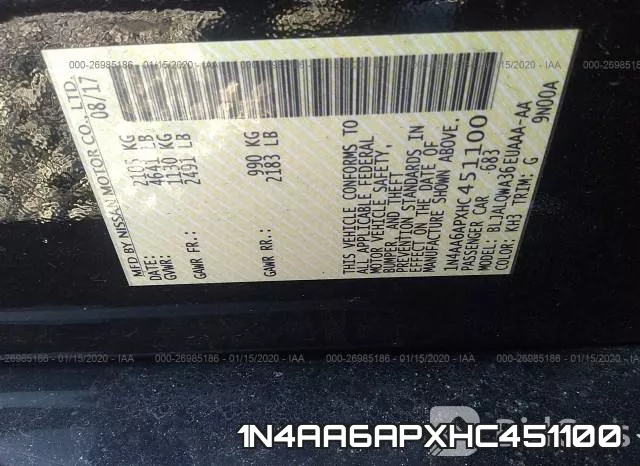1N4AA6APXHC451100 фото 10