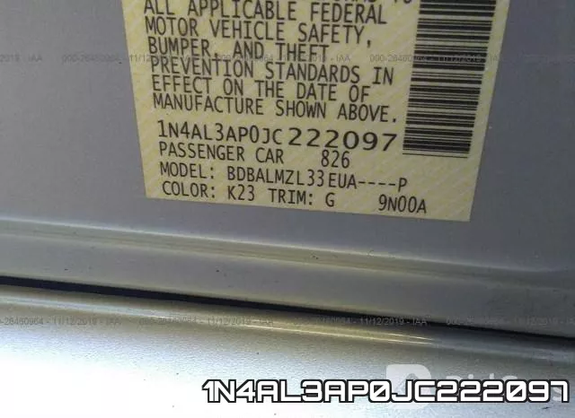 1N4AL3AP0JC222097 фото 10