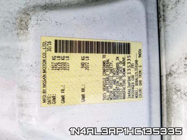 1N4AL3AP1HC135335 фото 2