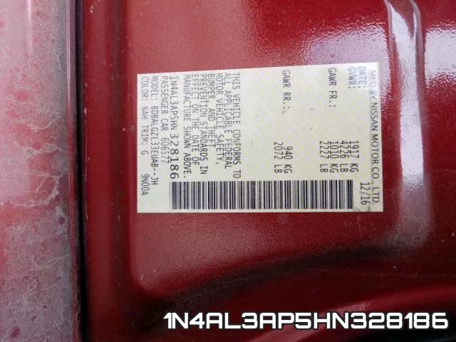 1N4AL3AP5HN328186 фото 2