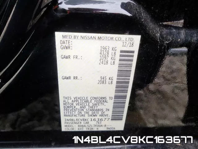 1N4BL4CV8KC163677 фото 2