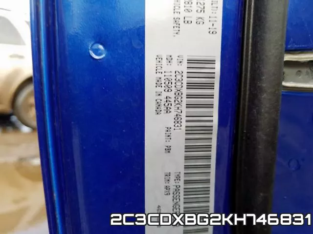2C3CDXBG2KH746831 фото 2