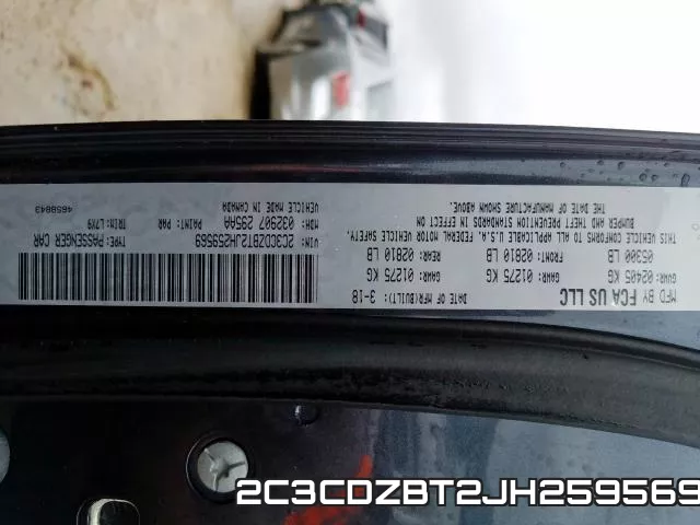 2C3CDZBT2JH259569 фото 2