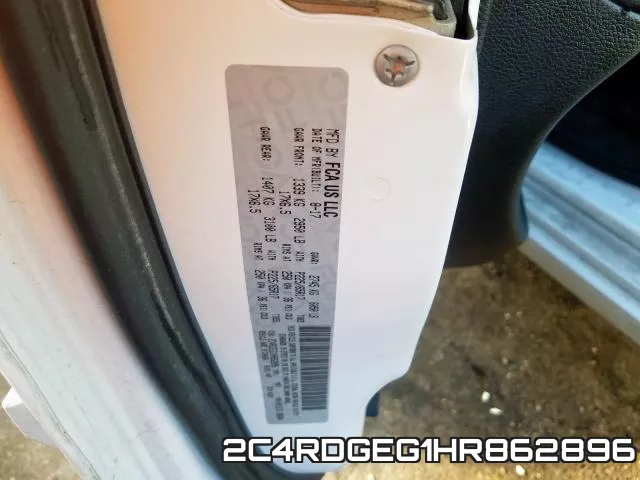 2C4RDGEG1HR862896 фото 2