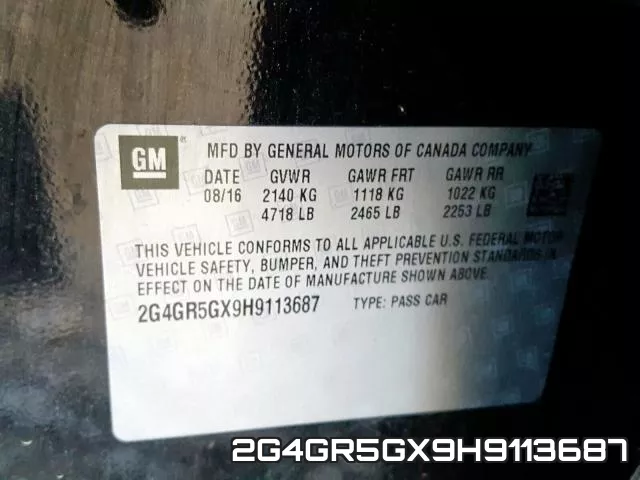 2G4GR5GX9H9113687 фото 2