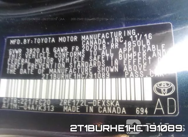 2T1BURHE1HC791089 фото 10