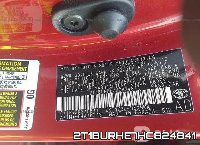 2T1BURHE7HC824841 фото 10