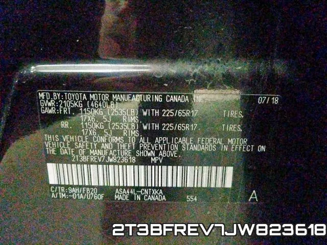 2T3BFREV7JW823618 фото 2