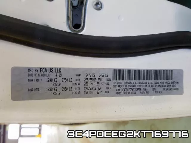 3C4PDCEG2KT769776 фото 2
