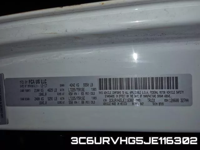 3C6URVHG5JE116302 фото 2