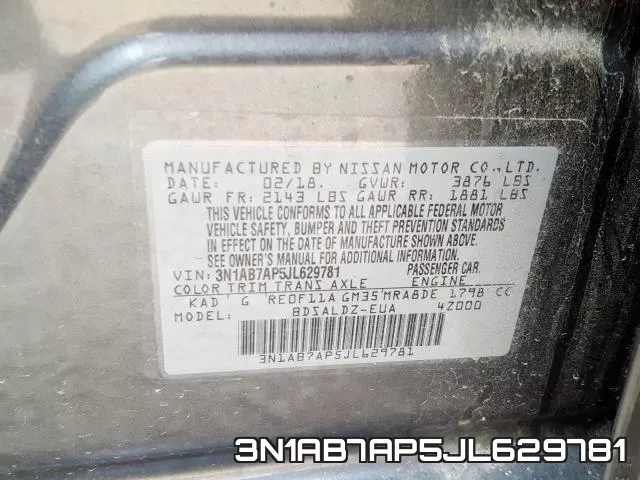 3N1AB7AP5JL629781 фото 2