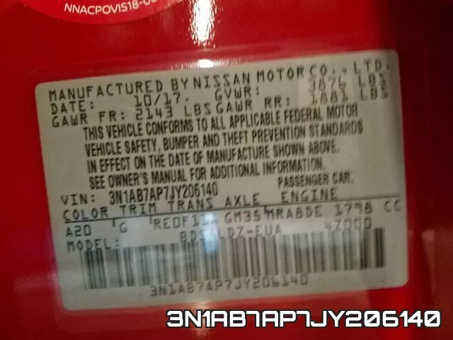 3N1AB7AP7JY206140 фото 2
