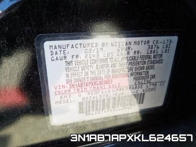 3N1AB7APXKL624657 фото 2