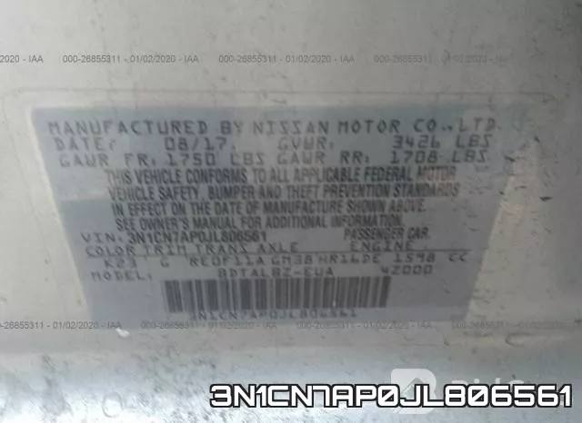 3N1CN7AP0JL806561 фото 10