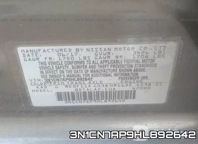 3N1CN7AP9HL892642 фото 10