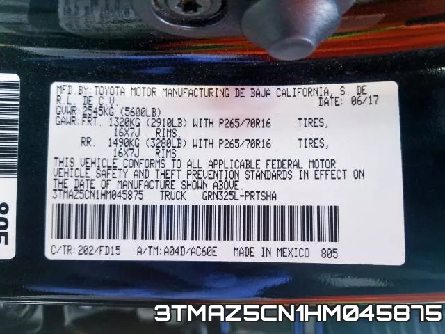 3TMAZ5CN1HM045875 фото 2