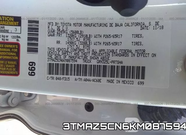 3TMAZ5CN6KM087594 фото 10