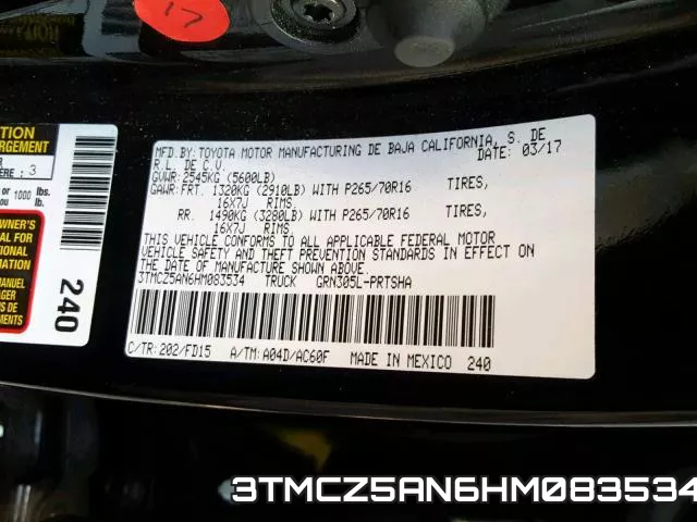 3TMCZ5AN6HM083534 фото 2
