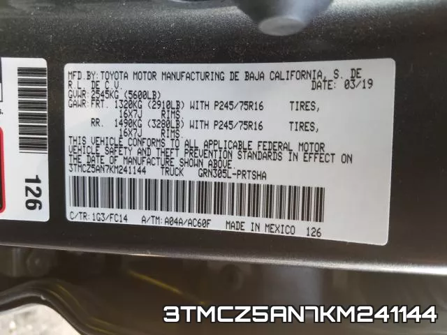 3TMCZ5AN7KM241144 фото 2