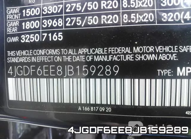4JGDF6EE8JB159289 фото 10