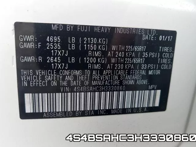 4S4BSAHC3H3330860 фото 2