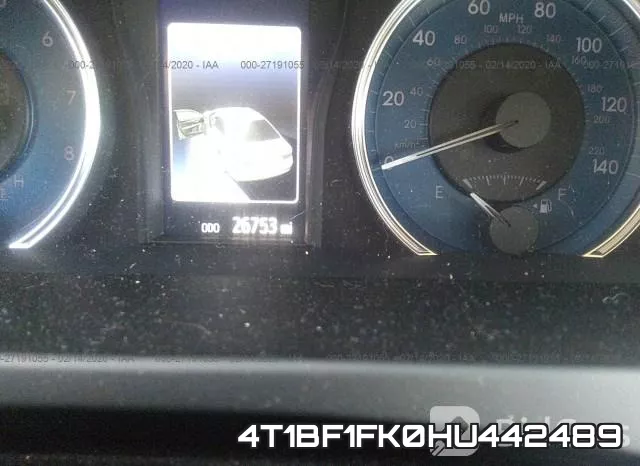 4T1BF1FK0HU442489 фото 8