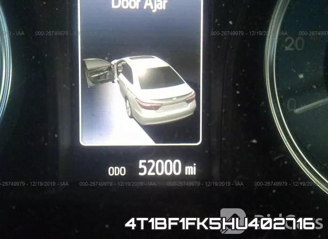 4T1BF1FK5HU402716 фото 8