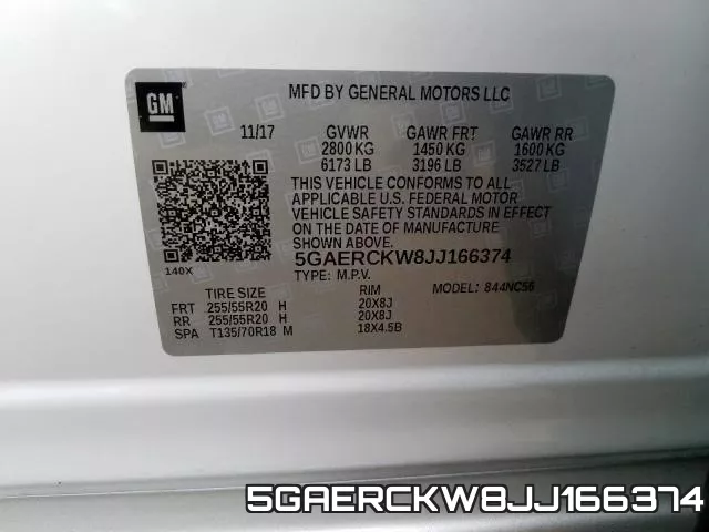 5GAERCKW8JJ166374 фото 2