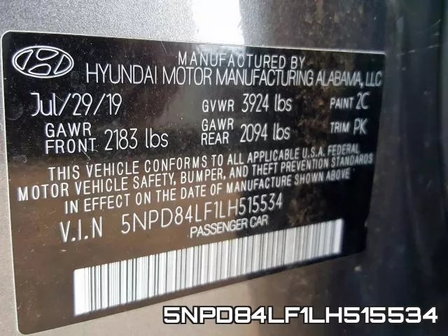 5NPD84LF1LH515534 фото 2