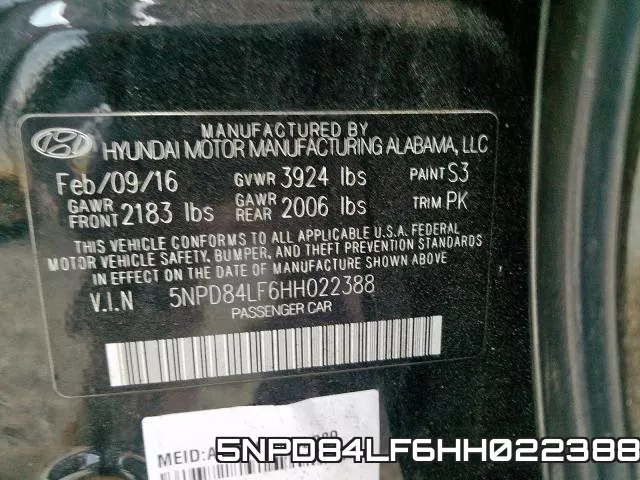 5NPD84LF6HH022388 фото 2