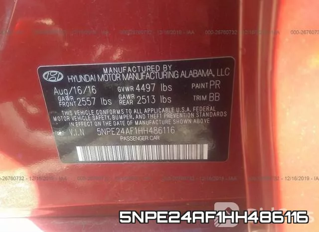 5NPE24AF1HH486116 фото 10