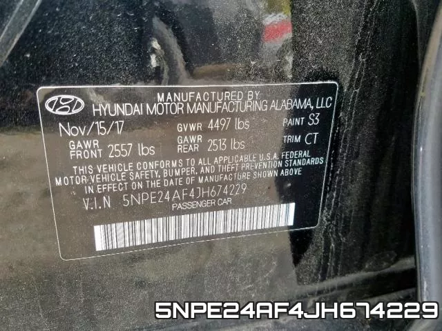 5NPE24AF4JH674229 фото 2