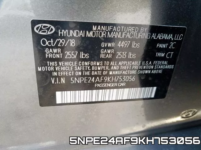 5NPE24AF9KH753056 фото 2