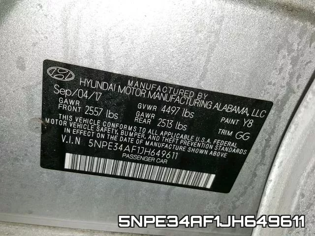 5NPE34AF1JH649611 фото 2