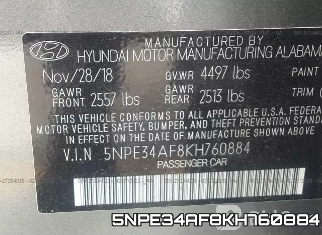 5NPE34AF8KH760884 фото 10